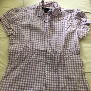 Ralph Lauren short sleeve button down top